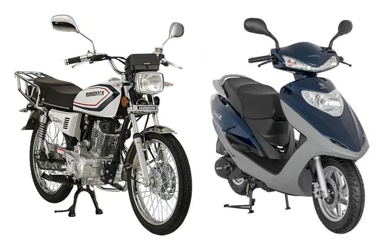 A1 sınıfı eğitimi için manuel vitesli motosiklet ve otomatik scooter
